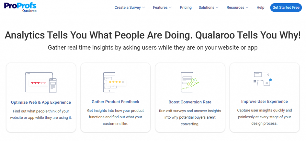 Qualaroo user feedback software