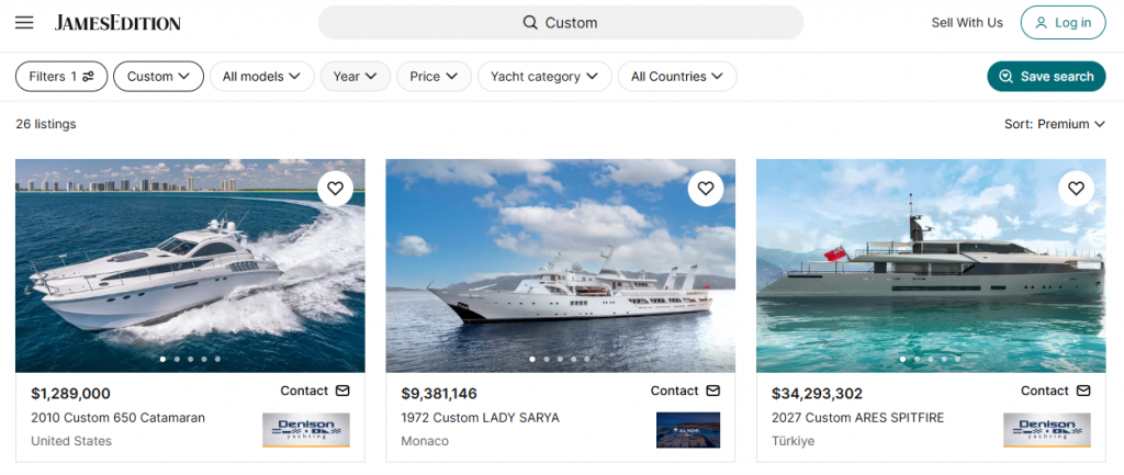 Luxury yacht delivery is probably best handled by vetted sellers.